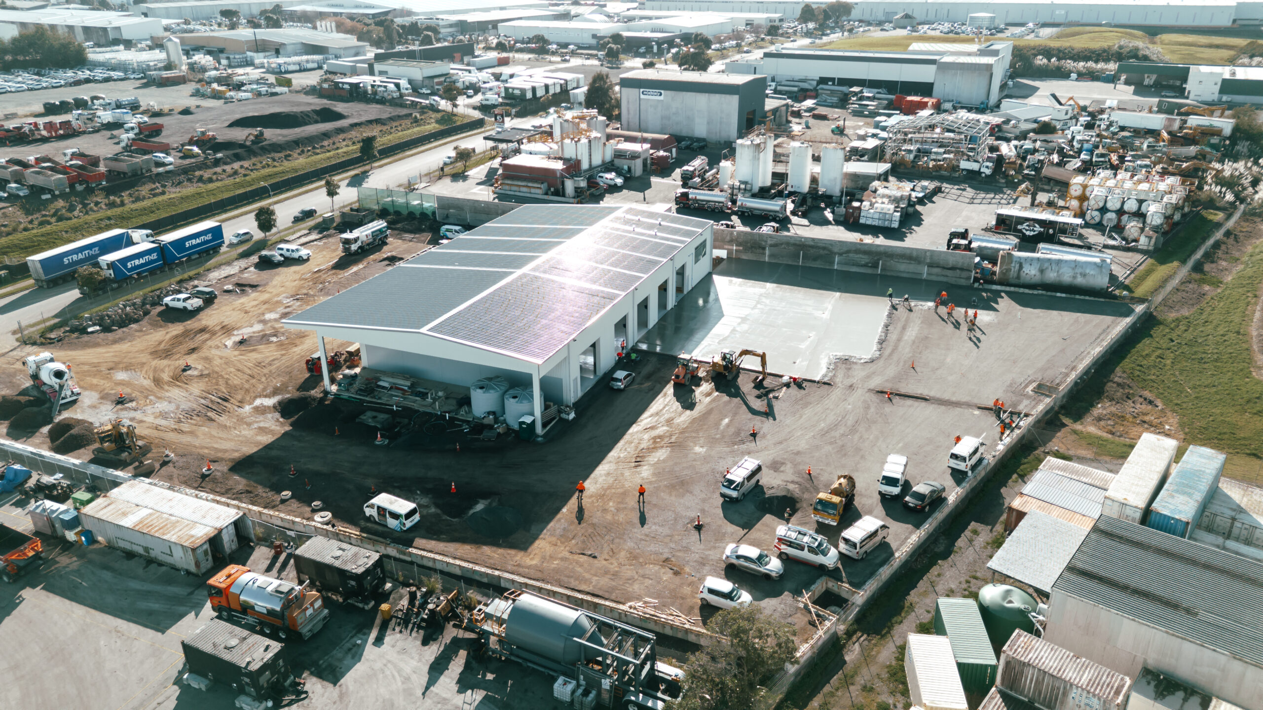 Drone Photo of a Civil Site in Auckland, New Zealand