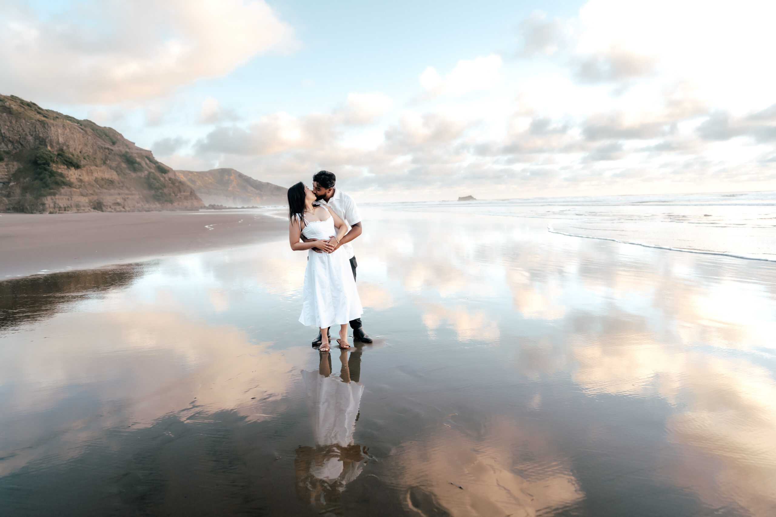Maukatia Bay engagement photos Auckland